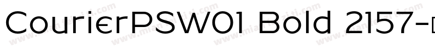 CourierPSW01 Bold 2157字体转换